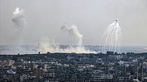 وثق المرصد تنفيذ 300 ضربة بالفسفور الأبيض خلال 40 دقيقة فقط في قطاع غزة- الأناضول 