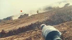 أظهر الفيديو هجمات لمقاتلي المقاومة بقذائف الياسين المضادة للدروع