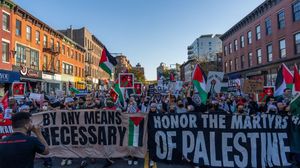 تشهد ولايات أمريكية عدة مسيرات أسبوعية متواصلة تطالب بوقف إطلاق النار في غزة- جيتي