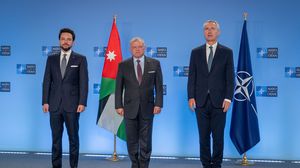 ملك الأردن و أمين عام الناتو والأمير الحسين- موقع إكس