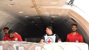 قافلة مساعدات للصليب الأحمر- موقع إكس