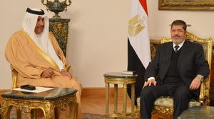 لقاء بين مرسي ووزير خارجية قطر السابق (أرشيفية)