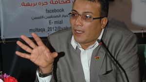 رئيس تحرير صحيفة ليبيا الجديدة محمود المصراتي - ا ف ب - 