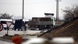 الشاحنات تتبع جهاز الاستخبارات القومي التركي - الاناضول