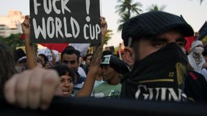 متظاهرون مناهضون للمونديال في البرازيل - أ ف ب