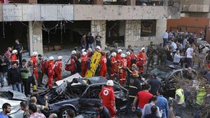 التفجير الذي استهدف سفارة ايران في بيروت (أرشيفية) - ا ف ب