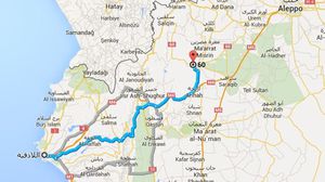تهدف العملية لقطع طرق الإمداد بين إدلب واللاذقية - خرائط جوجل