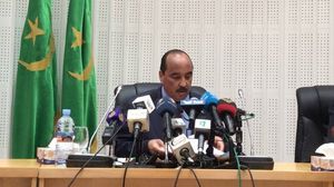 الرئيس الموريتاني محمد ولد عبد العزيز في مؤتمر صحفي - عربي21