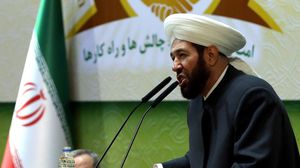 مفتي النظام السوري في مؤتمر في العاصمة الإيرانية طهران - الأناضول