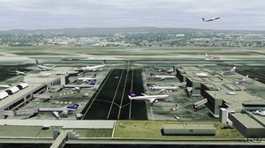 مطار لوس أنجلوس - أ ف ب