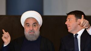وصل روحاني إلى العاصمة الإيطالية صباح الاثنين - أ ف ب