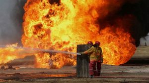 صورة لحريق في منشأة نفطية سابقة "صورة تعبيرية"- أ ف ب 