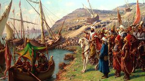 لوحة تاريخية تصور فتح القسطنطينية- أرشيفية