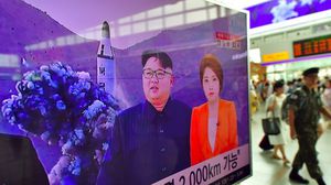 لمح ترامب إلى السعي لمنع كوريا الشمالية من امتلاك صاروخ عابر للقارات - أ ف ب