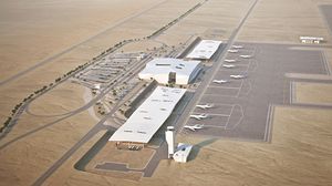 مخطط هندسي لمطار "إيلان رامون" الذي يعترض عليه الأردن