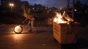 أطلق جنود الاحتلال الغاز المسيل للدموع خلال المواجهات في بلدة كفر قدوم غربي نابلس- جيتي