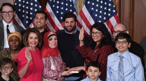 رشيدة طليب أول فلسطينية تفوز بمقعد في الكونغرس الأمريكي - جيتي