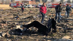 سقوط الطائرة الإيرانية مطلع العام الجاري تسبب في مقتل 176 شخصا- جيتي