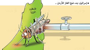 غاز الاحتلال مصر الأردن كاريكاتير