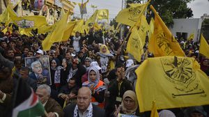 شارك الآلاف من أنصار حركة "فتح" في قطاع غزة، الأربعاء، في مهرجان، احتفالا بمرور 55 عاما على تأسيس الحركة- الأناضول