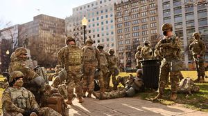 طلب من الحرس الوطني تأمين مبنى الكونغرس بعد اقتحامه من أنصار ترامب - جيتي