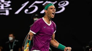 جدد نادال تفوقه على مدفيديف بعدما تغلب عليه أيضا في نهائي فلاشينغ ميدوز عام 2019- ATP/ تويتر