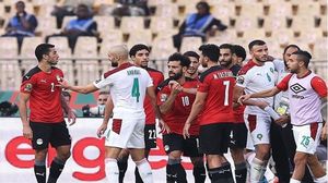 شهدت المباراة مشادات قوية ومشاجرة بين اللاعبين - Ahram / تويتر