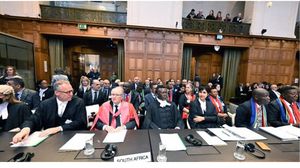 لا تزال مرافعات الفريق القانوني لجنوب أفريقيا مُستمرة أمام قضاة محكمة العدل الدولية- جيتي