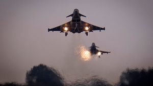 4 طائرات تايفون بريطانية انطلقت من قبرص لقصف اليمن- جيتي