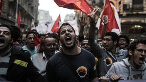 طلاب مصر يحتجون على الإنقلاب العسكري 