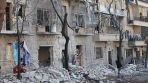 دمار هائل أصاب مدينة حلب (أرشيفية)- أ ف ب 
