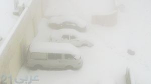 العاصفة وتراكم الثلوج في عمان - عربي21