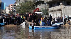 عمليات الإغاثة في غزة عقب العاصفة - الأناضول