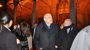 رئيس الوزراء اللبناني اثناء تواجده بالاحتفال - الاناضول