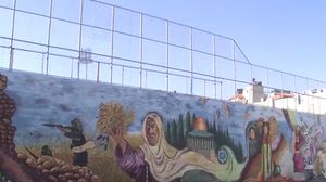 جزء من جدارية كنعان- نابلس