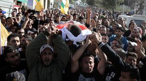 جنازة شاب فلسطيني قتله الاحتلال في وقت سابق (ارشيفية) الاناضول