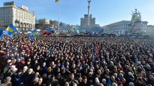مظاهرة حاشدة للمعارضة الأوكرانية في العاصمة كييف (أرشيفية) - ا ف ب