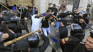 القمع الأمني ضد المتظاهرين في مصر - ا ف ب