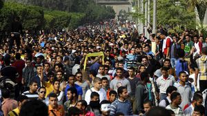 احتجاجات طلابية على الانقلاب العسكري في مصر (أرشيفية)-الأناضول