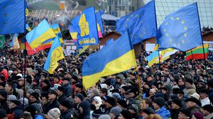 احتجاجات المعارضة الأوكرانية تجتاح العاصمة كييف (ارشيفية) - الأناضول