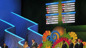 القرعة النهائية لكأس العالم لكرة القدم 2014 في البرازيل - ا ف ب