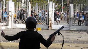 الشرطة المصرية تقتحم جامعة الأزهر - أرشيفية