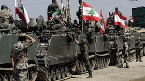 عناصر ومدرعات تابعة للجيش اللبناني على الحدود الفلسطينية اللبنانية - أرشيفية