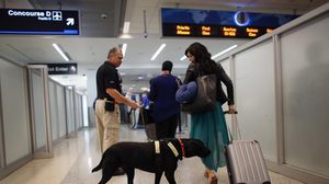 إجراءات أمنية في مطار ميامي - أ ف ب