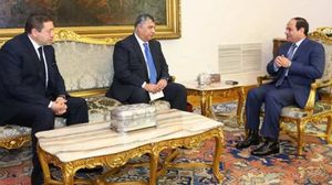 رئيس المخابرات العامة الجديد خالد فوزي مع السيسي - أرشيفية