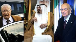يتقدم السبسي الملك السعودي ورئيس زيمبابوي ورئيس إيطاليا وملكة بريطانيا