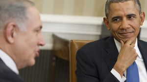  أوباما أبلغ نتنياهو بأنه سيوفد وزير الدفاع آشتون كارتر إلى إسرائيل لإجراء مباحثات الأسبوع القادم - أ ف ب