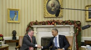 أوباما: الأردن شريك قوي بالوساطة من أجل اتفاق سلام إسرائيلي فلسطيني- أ ف ب
