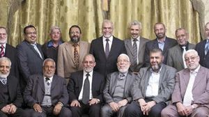 المرشد العام للإخوان المسلمين وأعضاء مكتب الإرشاد قبل الانقلاب العسكري- أرشيفية