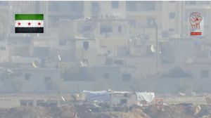 غرفة العمليات التي تم استهدافها بصاروخ موجه في منيان غربي حلب- يوتيوب
